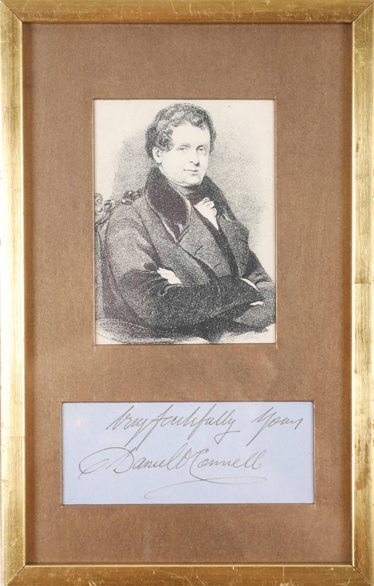 Daniel O'Connell autograph signature. at Whyte's Auctions