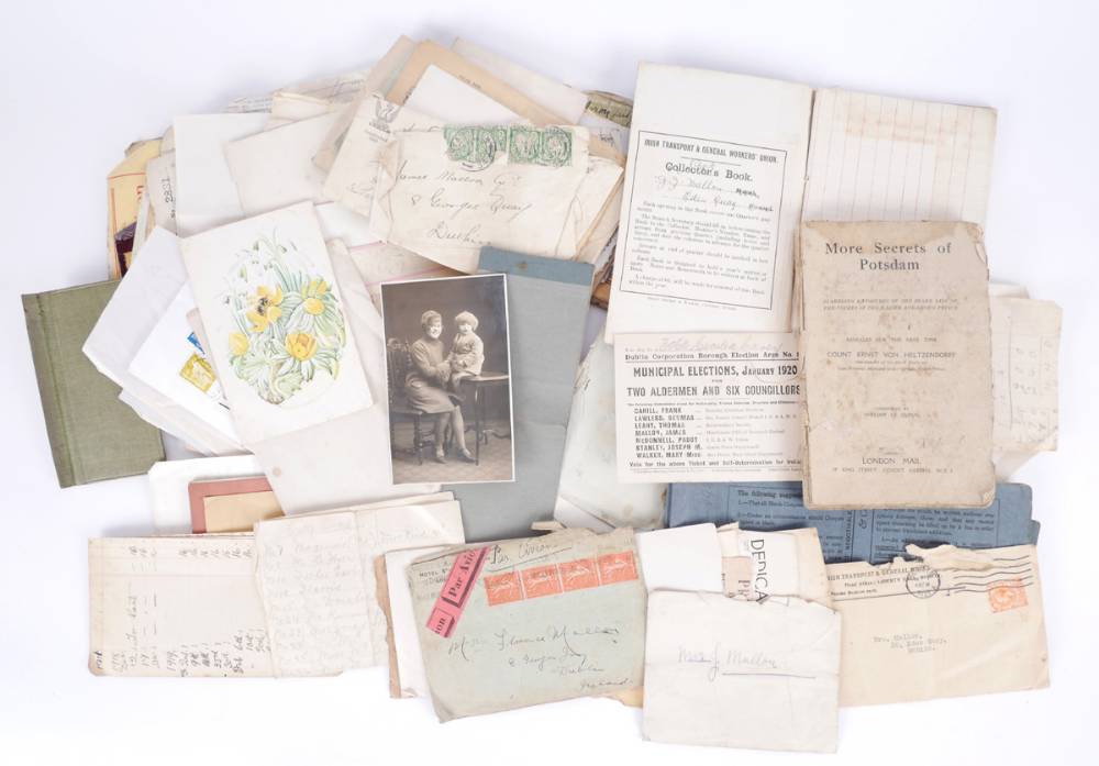 James Mallon, The Frongach Barber, archive of letters and accounts. at Whyte's Auctions