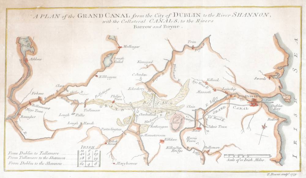 1779 A Plan of the Grand Canal from the City of Dublin to the River Shannon at Whyte's Auctions