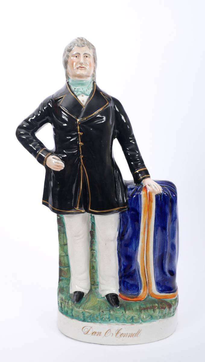 19th century Staffordshire figure of Daniel O'Connell. at Whyte's Auctions