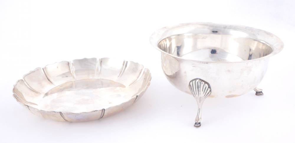 1966 Irish silver strawberry dish by William Egan, Cork and an Irish silver sugar bowl. at Whyte's Auctions