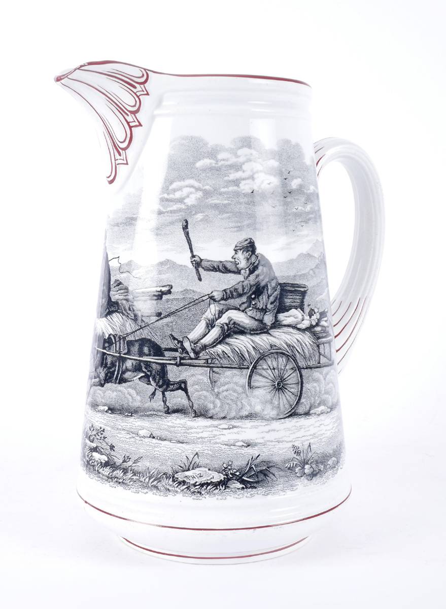 Copeland `Going to the Derby` jug at Whyte's Auctions