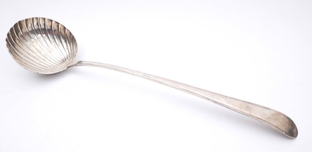A George III Irish silver soup ladle, by John Dalrymple. at Whyte's Auctions