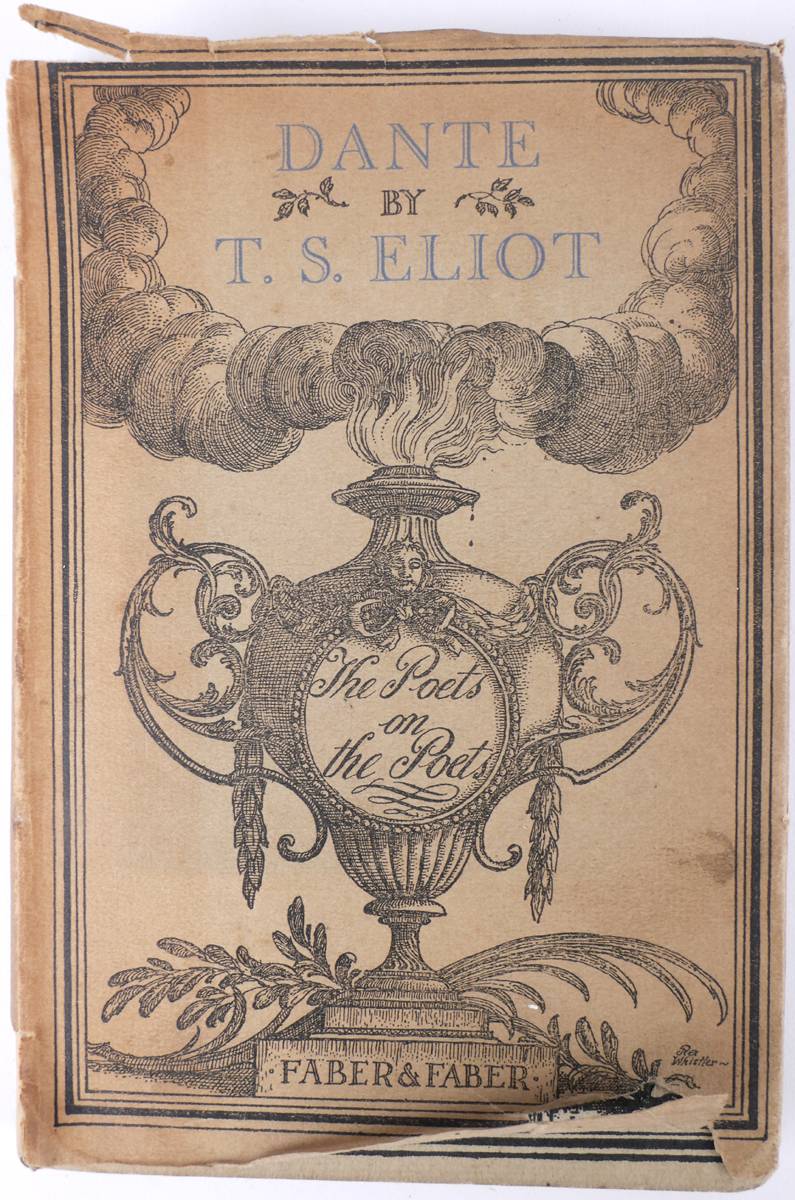 Eliot, TS. Dante, signed first edition. at Whyte's Auctions
