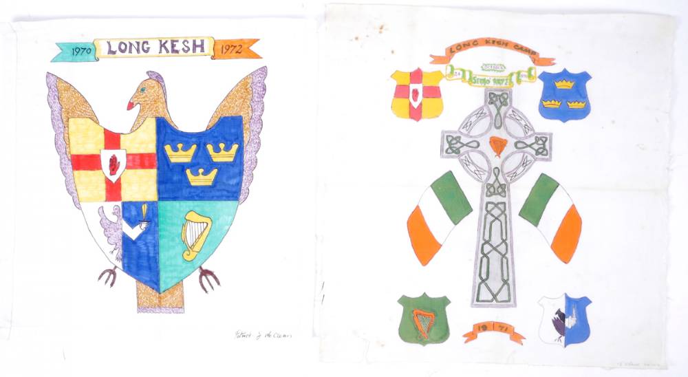 1970-1972 Internees' Prisoner Art, Long Kesh, including by one of the 14 'Hooded Men'. at Whyte's Auctions