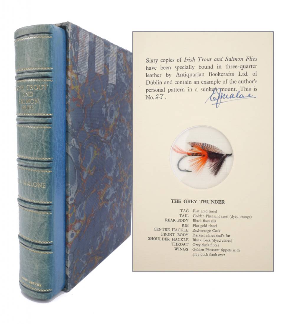 Malone, EJ. Irish Trout and Salmon Flies. Signed, deluxe limited edition. at Whyte's Auctions