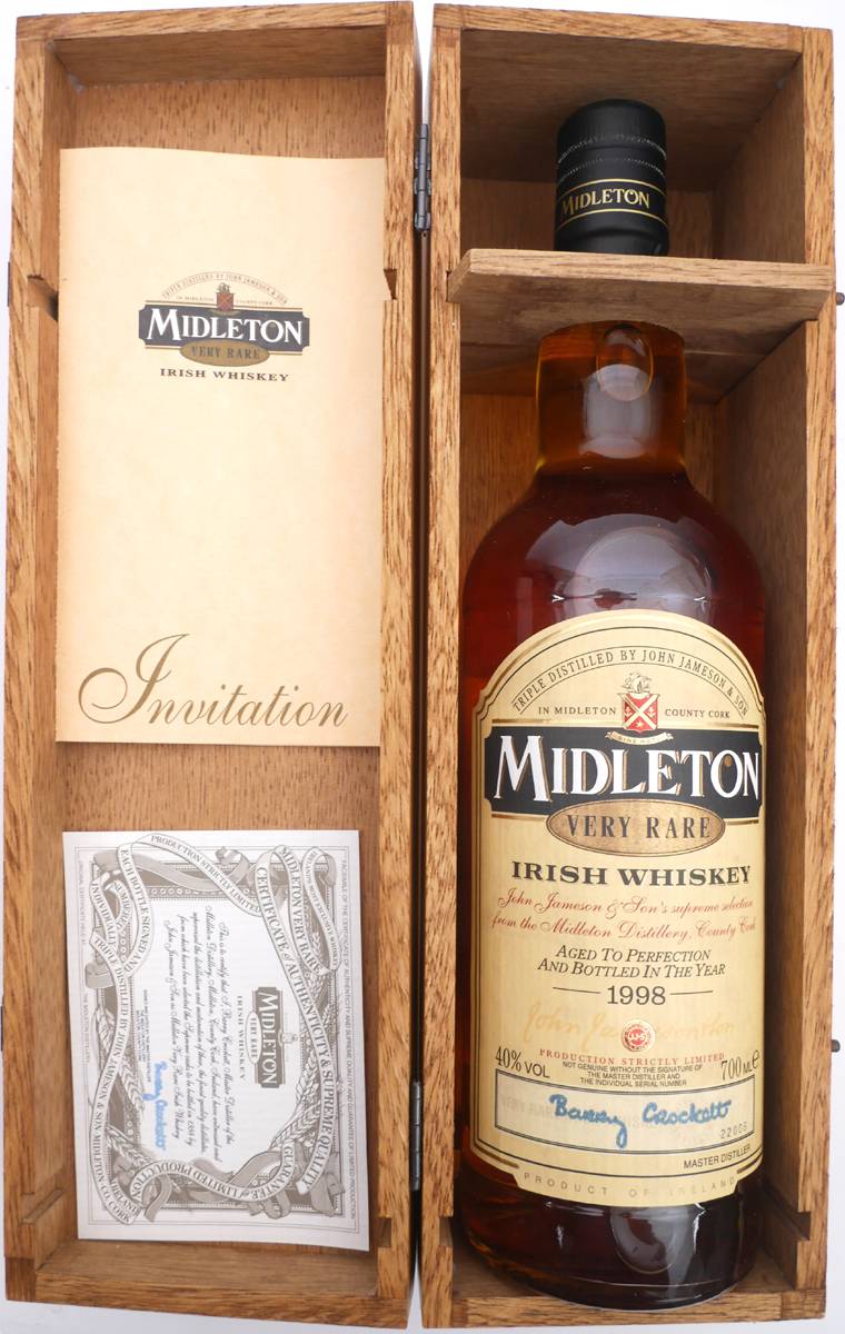 Midleton Very Rare Irish whiskey, 1998, one bottle. at Whyte's Auctions