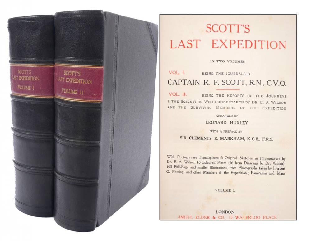 Huxley, Leonard  and Scott, Robert Falcon. Scott's Last Expedition at Whyte's Auctions