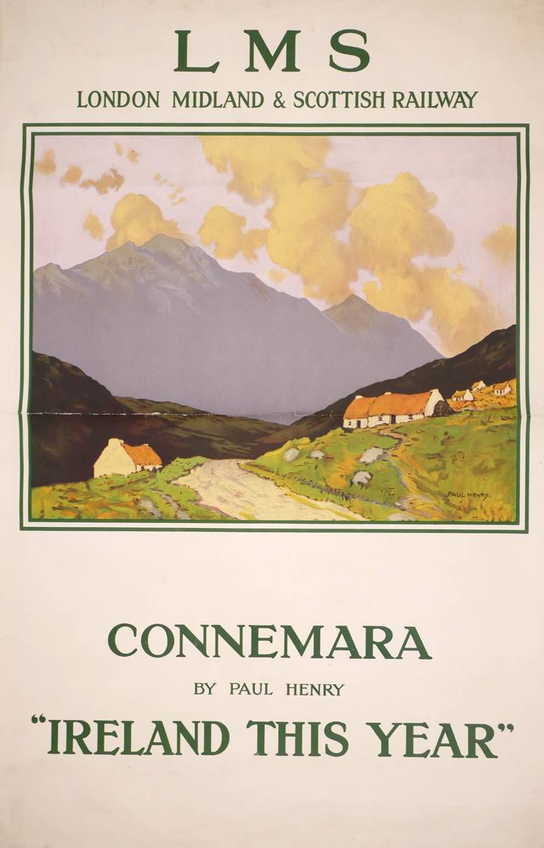 Paul Henry,  'Ireland This Year', London, Midland and Scottish Railway travel poster. at Whyte's Auctions