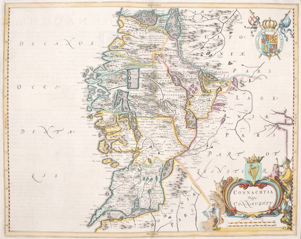 1659 Map of Connaught by Joan Blaeu. at Whyte's Auctions