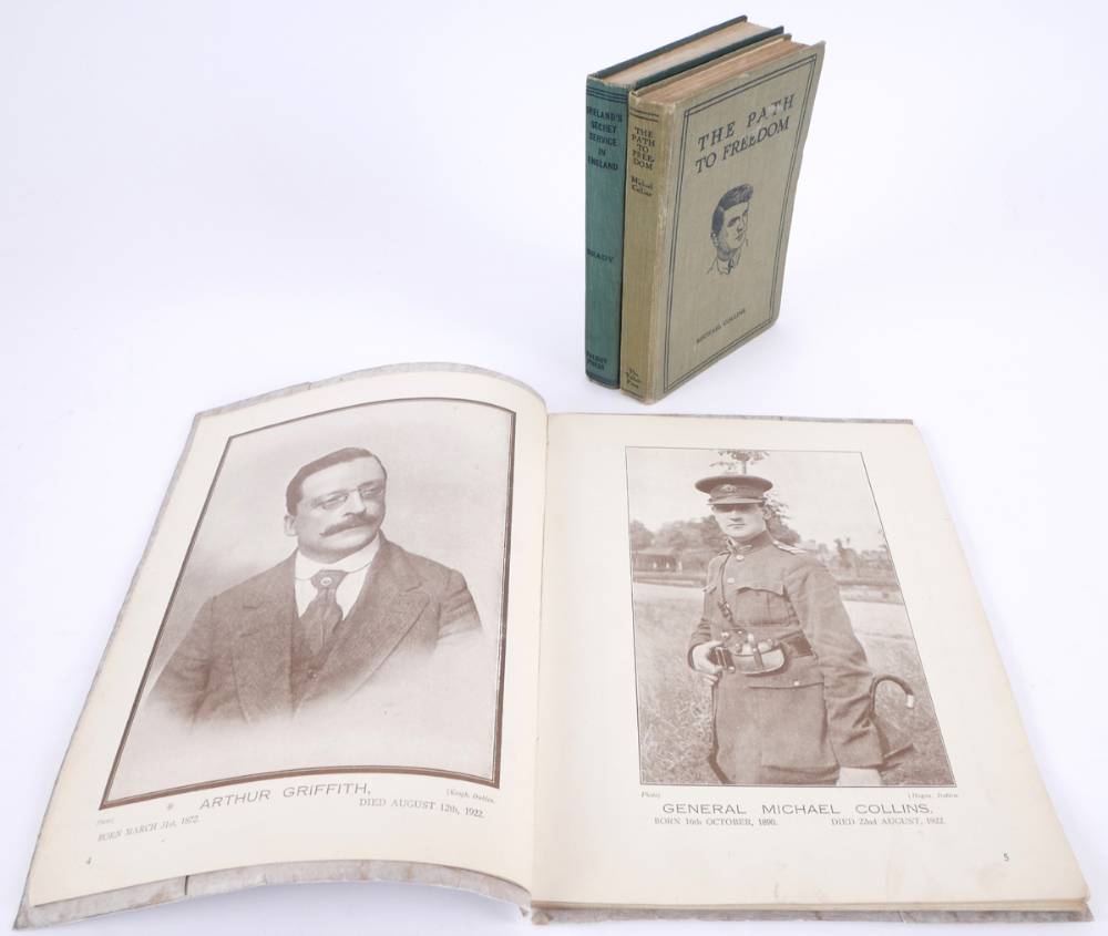 Arthur Griffith and Michael Collins Memorial booklet and Michael Collins, The Path to Freedom. at Whyte's Auctions
