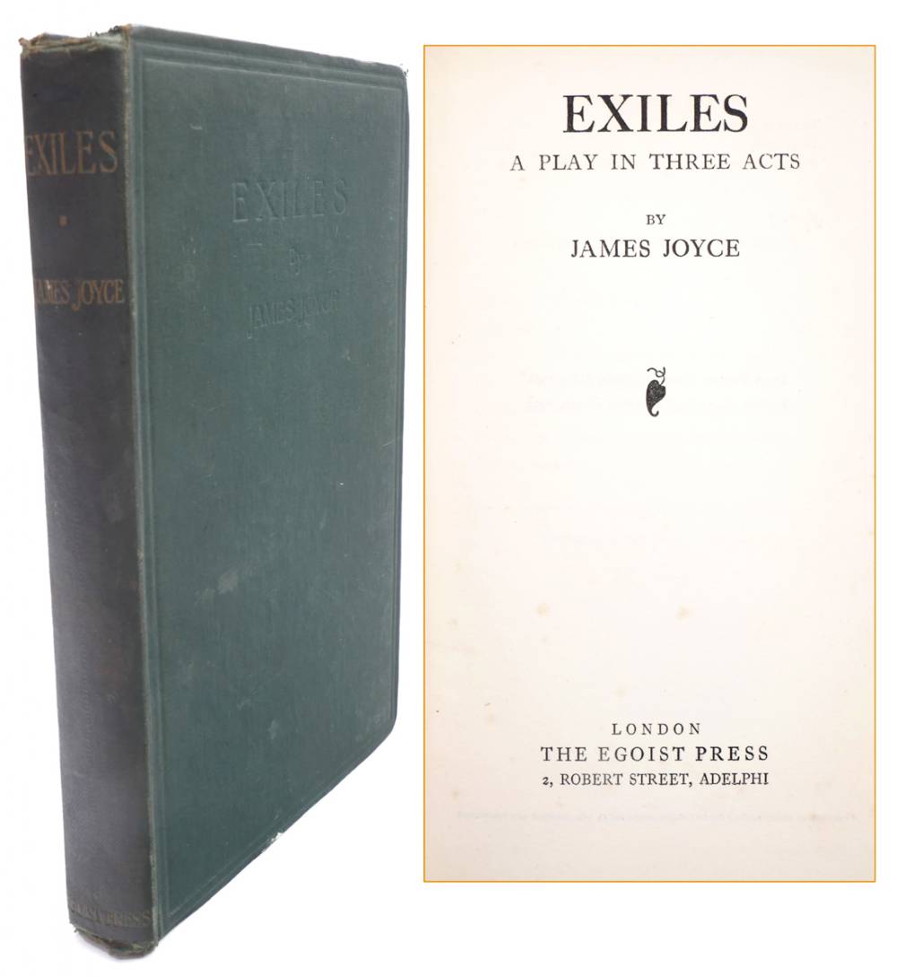 Joyce, James. Exiles. A Play in Three Acts. at Whyte's Auctions