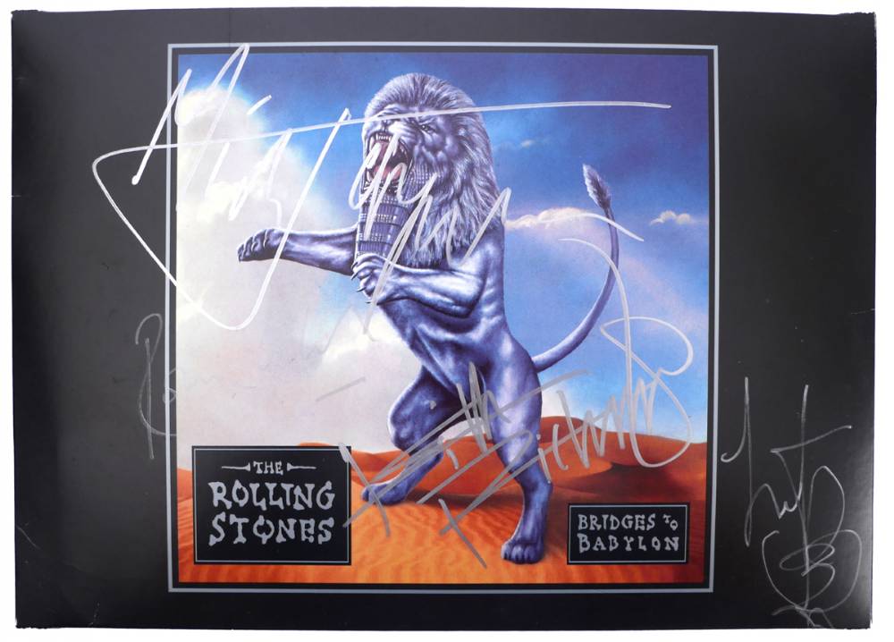 The Rolling Stones, signed Bridges to Babylon, media promotion packaging. at Whyte's Auctions