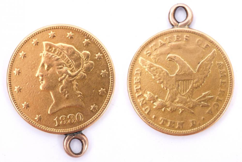 USA. Gold ten dollars, Liberty, 1880 at Whyte's Auctions