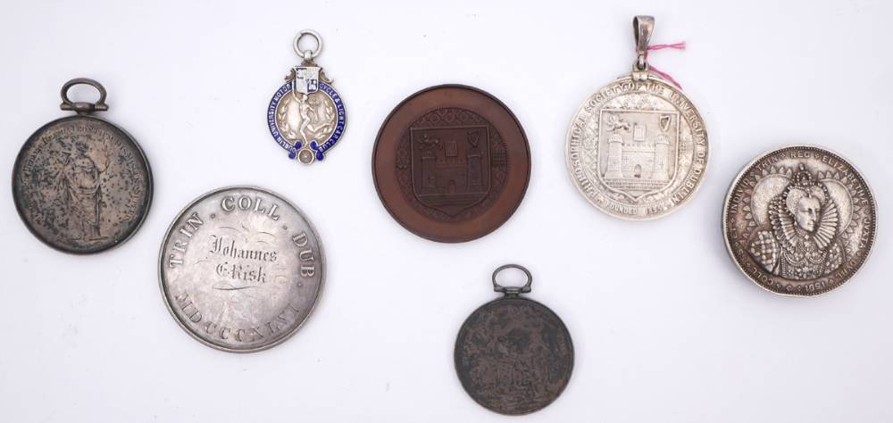 Trinity College Dublin. Collection of society and club medals. at Whyte's Auctions