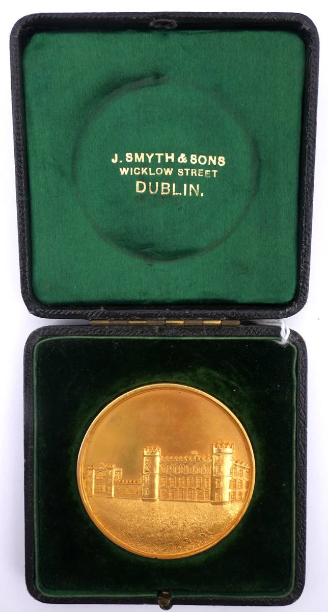Clongowes Wood College gold award medal, Mathematics. at Whyte's Auctions