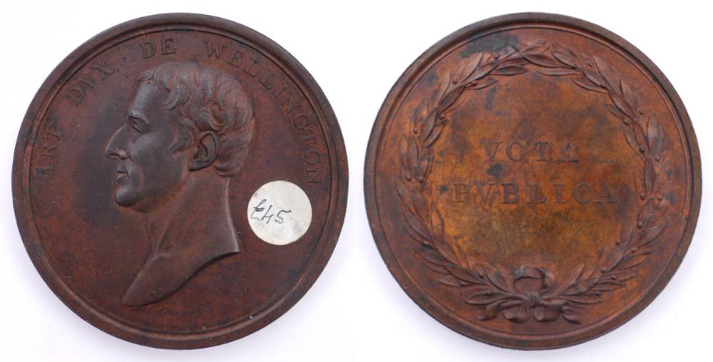 Duke of Wellington medals and tokens collection (9) at Whyte's Auctions