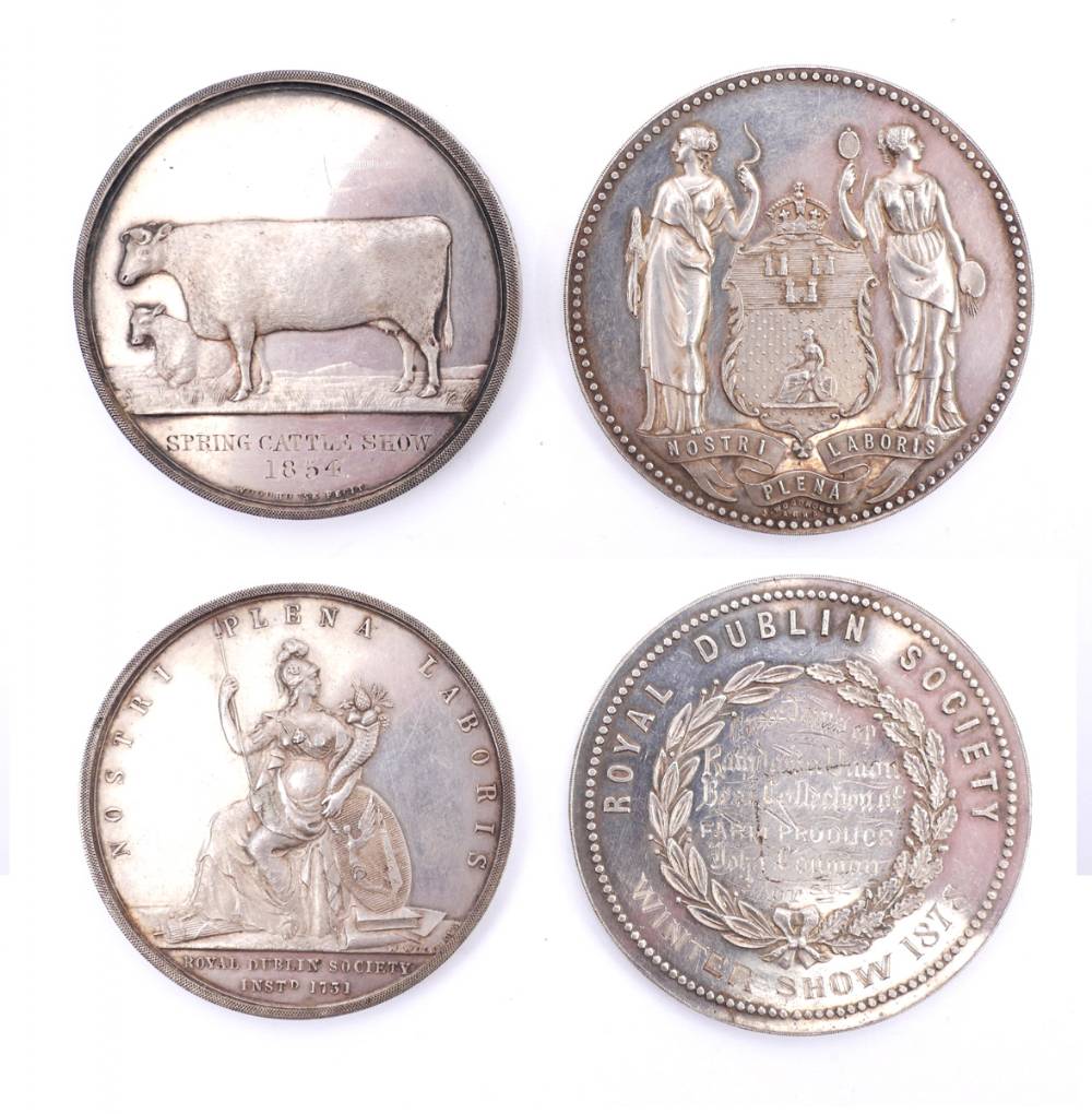 Royal Dublin Society Spring Show collection of mainly silver medals. (16) at Whyte's Auctions