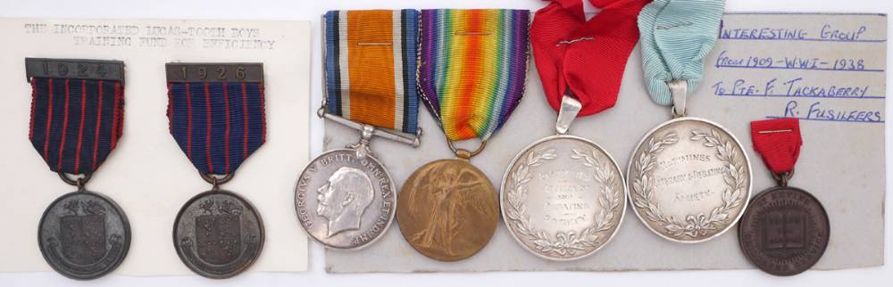 1914-1918 British War Medal pair to Dubliner, and associated medals. at Whyte's Auctions