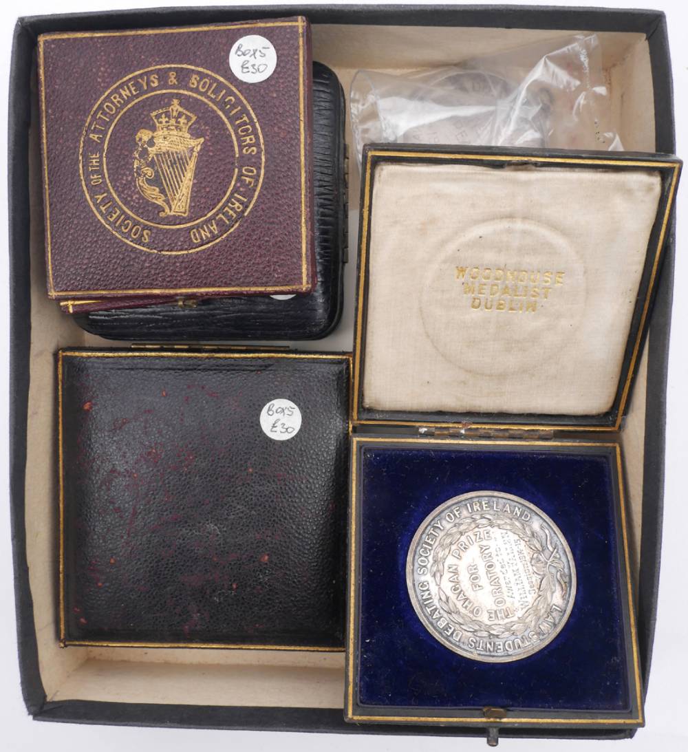 Law Students Debating Scociety of Ireland collection of silver medals 1894-1953. (6) at Whyte's Auctions