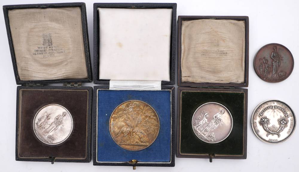 Royal Horticultural Societies medals,  1830-1904 at Whyte's Auctions