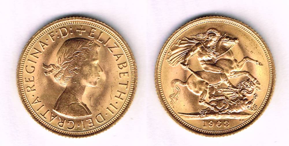 Elizabeth II gold sovereign, 1968. at Whyte's Auctions
