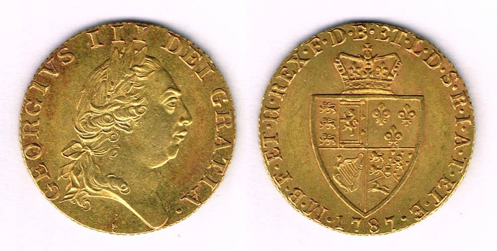 George III, gold guinea, 1787. at Whyte's Auctions