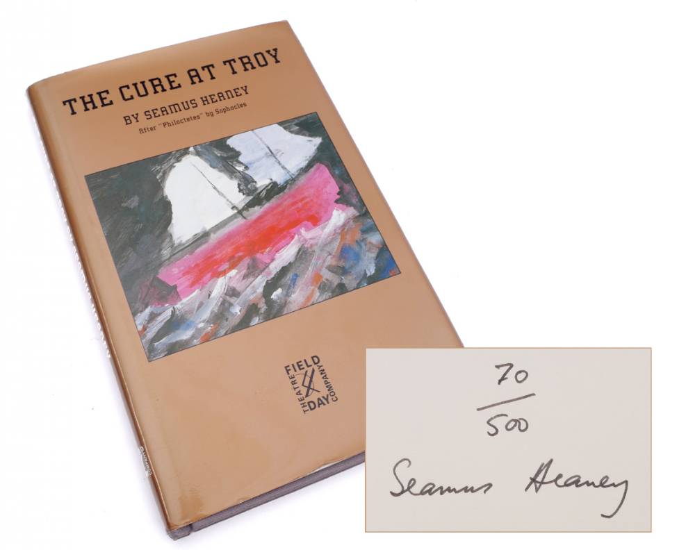 Heaney, Seamus. The Cure at Troy: A Version of Sophocles' Philoctetes. Signed, limited edition. at Whyte's Auctions