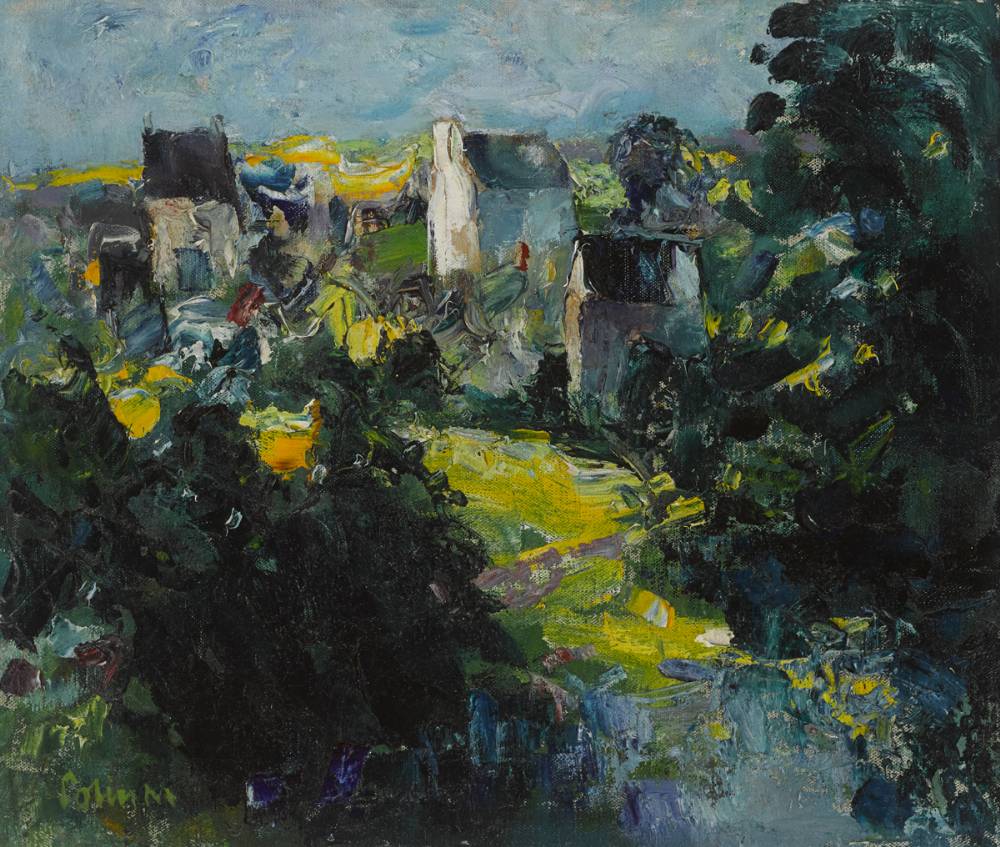 LANDSCAPE WITH HOUSES by Colin Middleton MBE RHA (1910-1983) at Whyte's Auctions