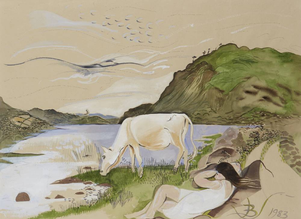 WHITE COW AND CARAGH LAKE, 1983 by Pauline Bewick RHA (1935-2022) at Whyte's Auctions