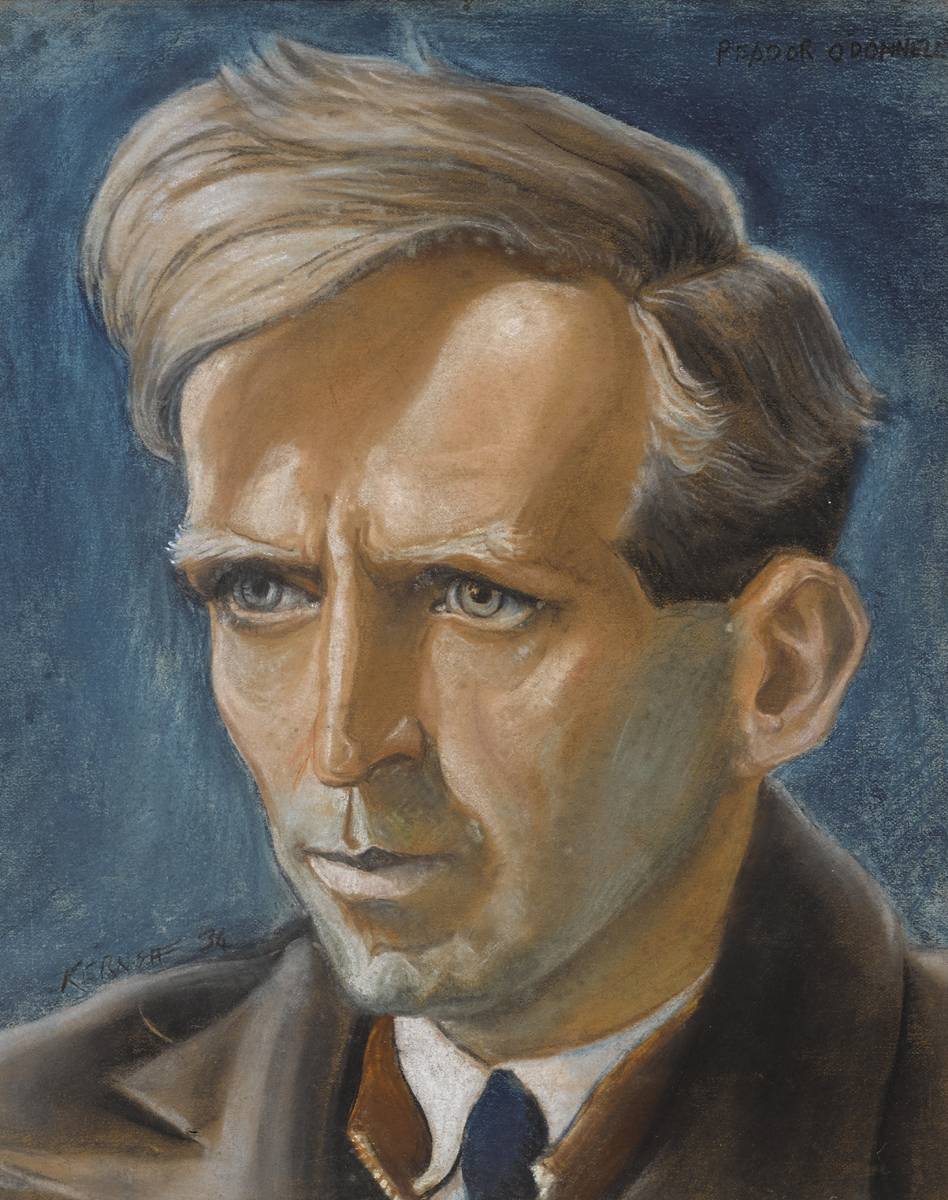PORTRAIT OF PEADAR O'DONNELL, 1934 by Harry Kernoff RHA (1900-1974) RHA (1900-1974) at Whyte's Auctions
