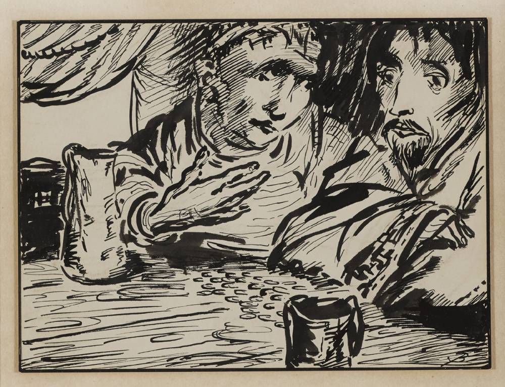 ILLUSTRATION TO 'THE JUDAS TREE' (I) 1937 by Jack Butler Yeats RHA (1871-1957) RHA (1871-1957) at Whyte's Auctions