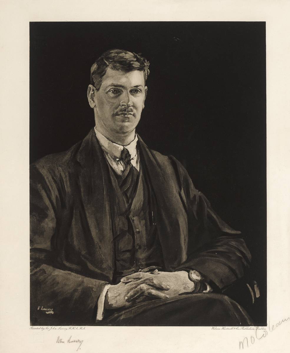 MICHAEL COLLINS and ARTHUR GRIFFITHS, 1921 (A PAIR) by Sir John Lavery RA RSA RHA (1856-1941) RA RSA RHA (1856-1941) at Whyte's Auctions