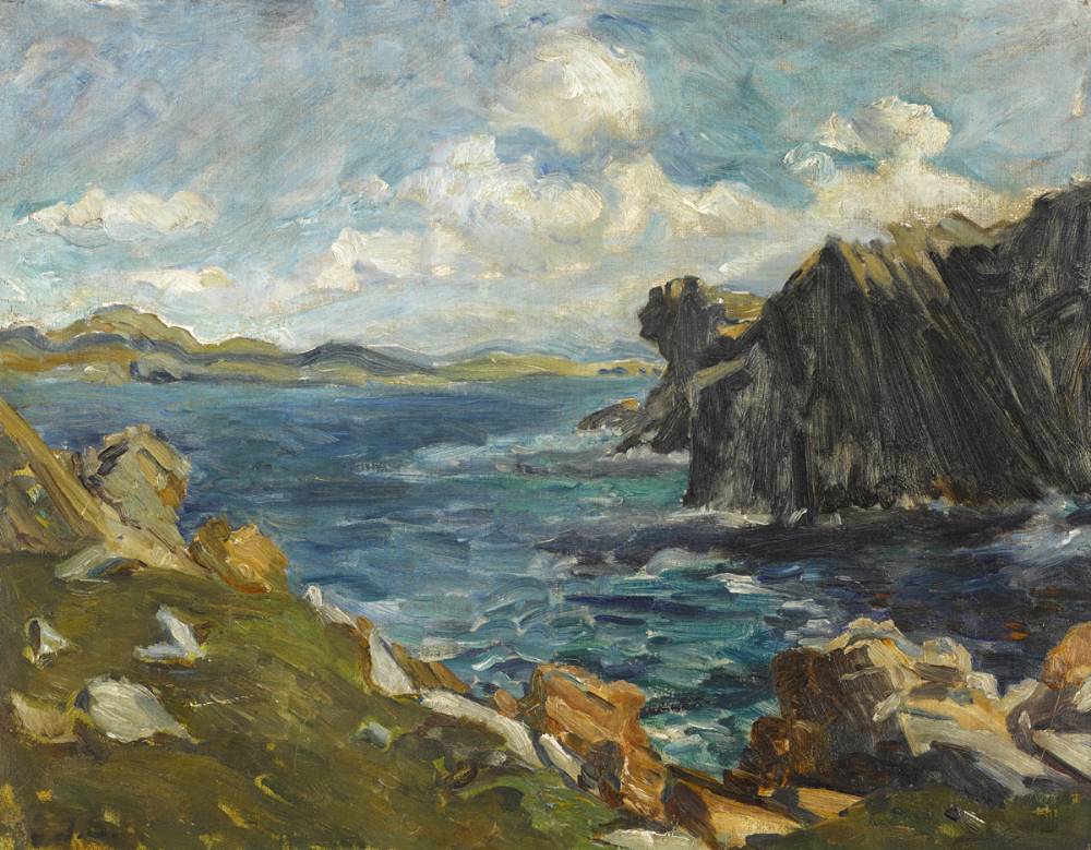 A GAY DAY IN DONEGAL, 1915 by Estella Frances Solomons sold for �4,100 at Whyte's Auctions