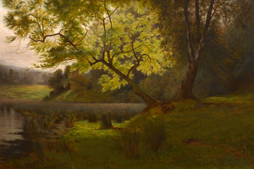 ON THE BANKS OF THE DODDER, COUNTY DUBLIN by Stephen Catterson-Smith Jnr PRHA (1849-1912) PRHA (1849-1912) at Whyte's Auctions
