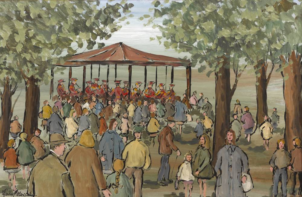 THE BAND STAND by Gladys Maccabe MBE HRUA ROI FRSA (1918-2018) at Whyte's Auctions