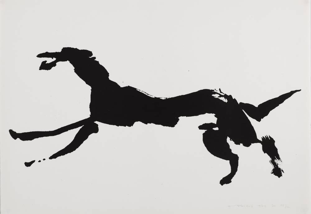 THE T�IN. LEAPING WOLFHOUND, 1969 by Louis le Brocquy HRHA (1916-2012) at Whyte's Auctions
