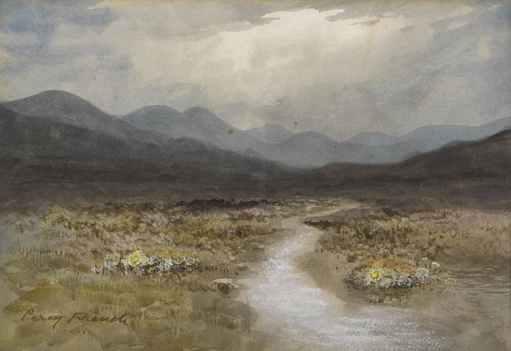 BOG RIVER AND MOUNTAINS by William Percy French (1854-1920) at Whyte's Auctions