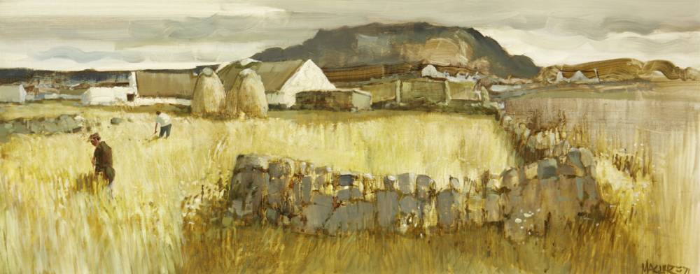 BALLYCONNEELY, CONNEMARA, 1970 by Cecil Maguire sold for �8,200 at Whyte's Auctions