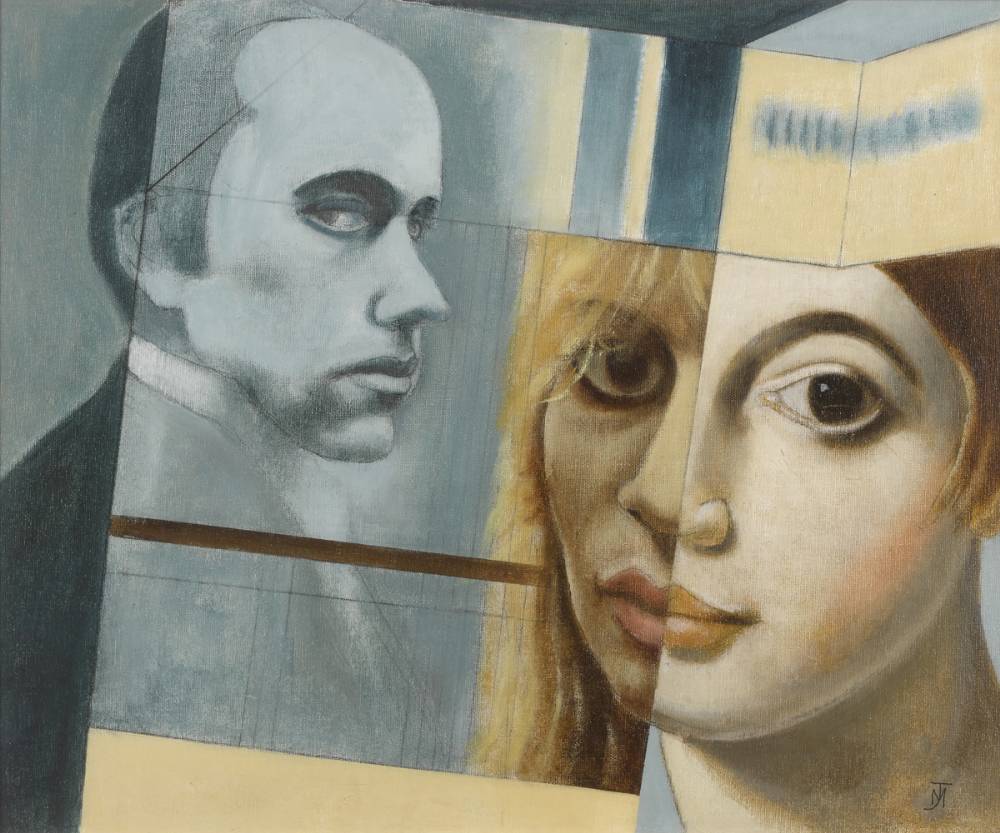 UNTITLED (FACES IN PRISMS) by Marian Jeffares (1916-1986) at Whyte's Auctions
