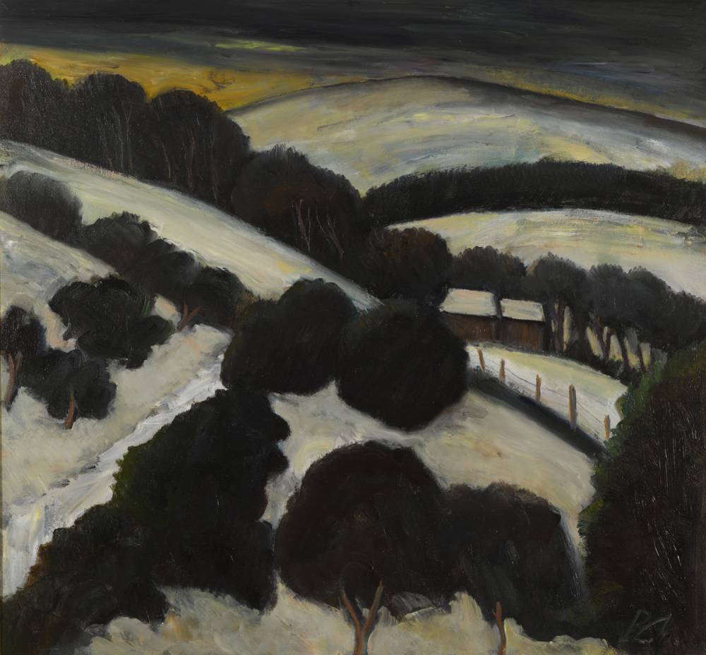 SNOWSCAPE, WICKLOW by Peter Collis RHA (1929-2012) at Whyte's Auctions