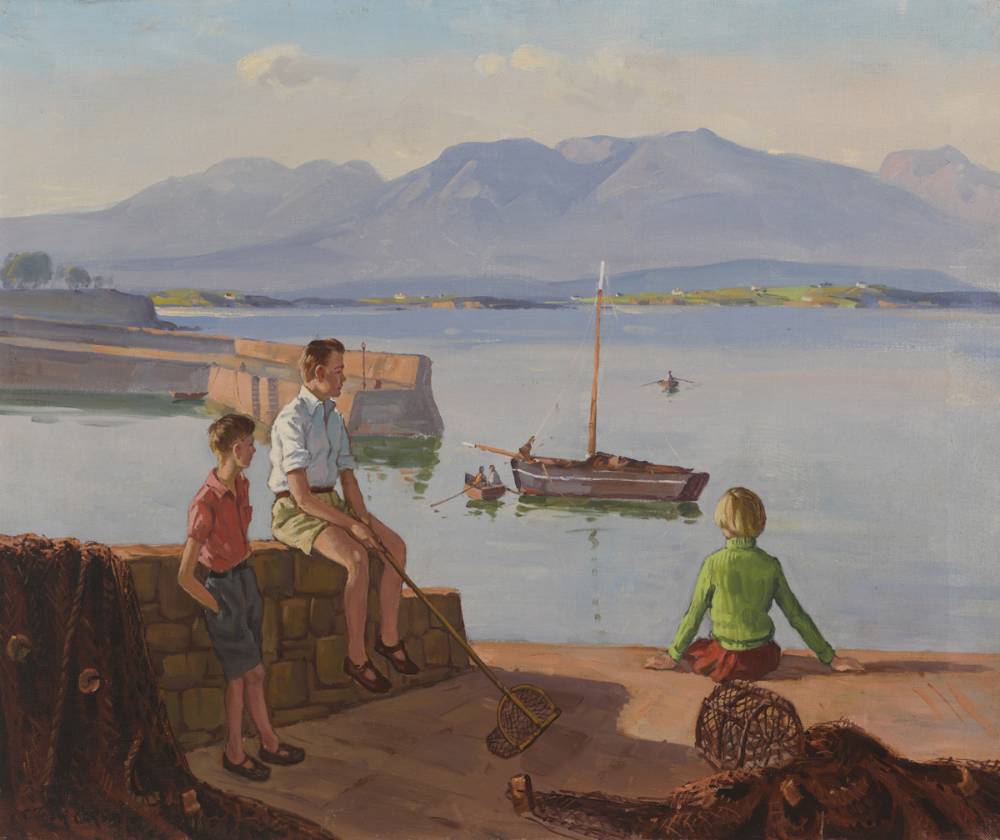 EVENING, ROUNDSTONE, GALWAY by Robert Taylor Carson HRUA (1919-2008) HRUA (1919-2008) at Whyte's Auctions