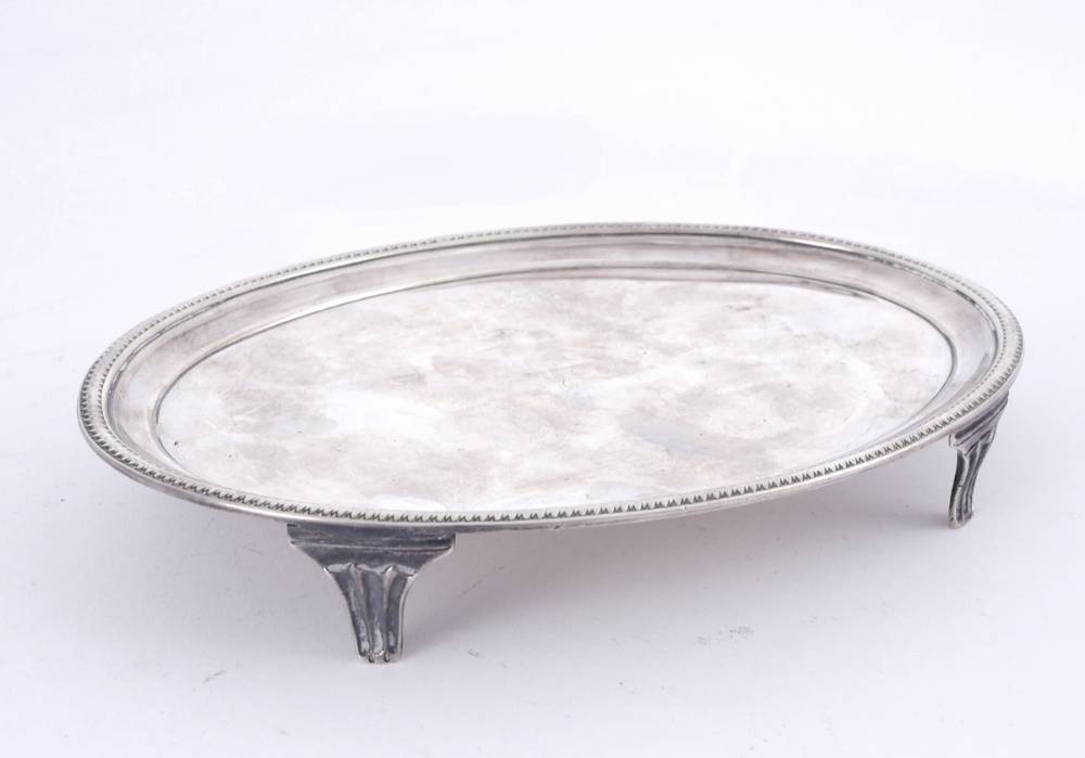 A George III Irish silver teapot stand. at Whyte's Auctions