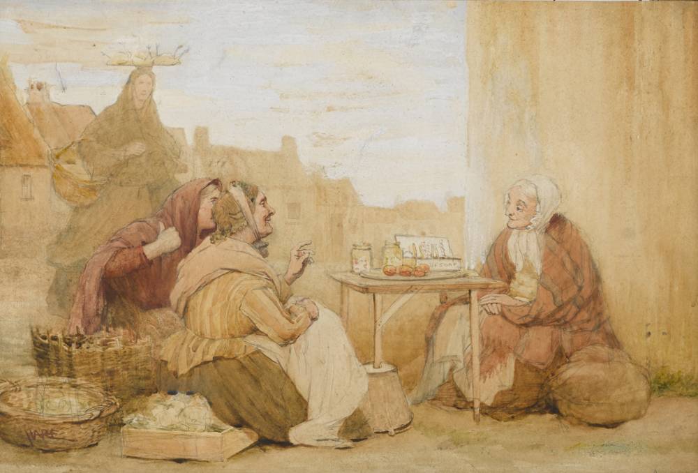 GOSSIPS by St George Hare RI ROI (1857-1933) at Whyte's Auctions