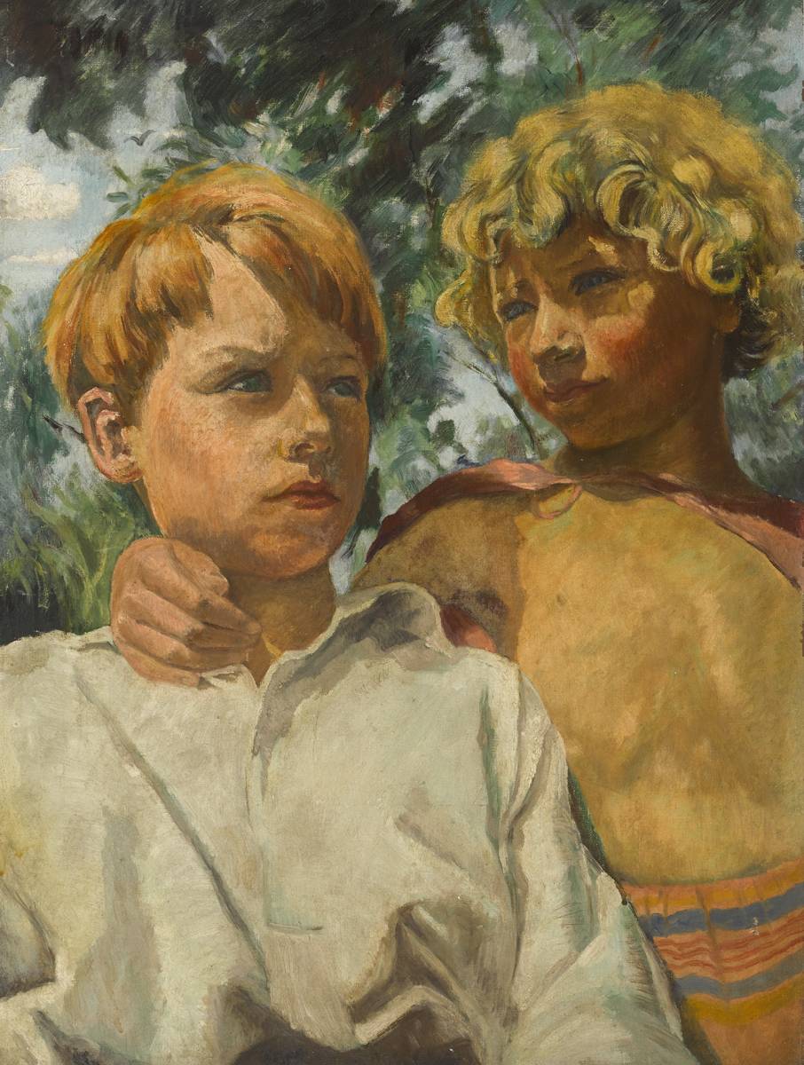 TWO CHILDREN by N�el Adeney (n�e Gilford) (1878-1965) at Whyte's Auctions