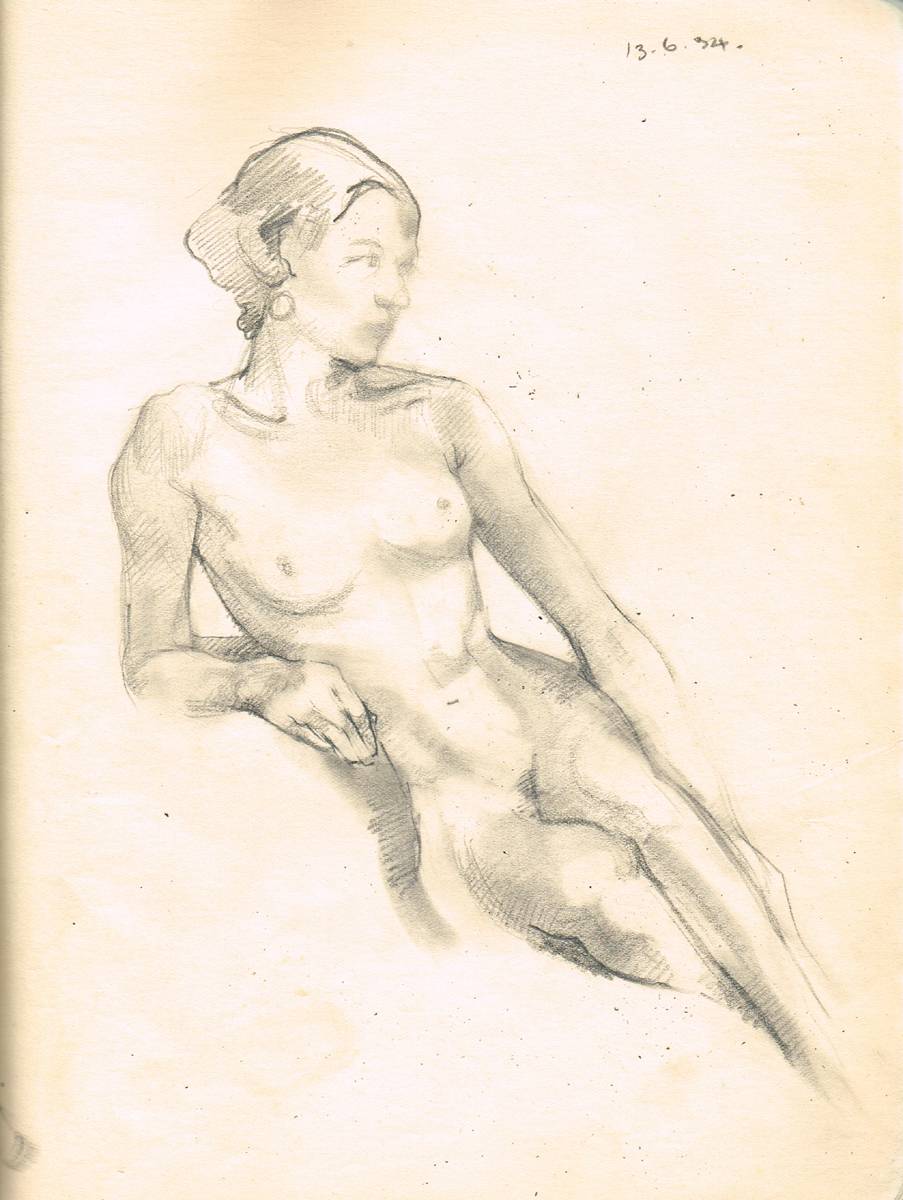 COLLECTION OF FOUR SKETCHBOOKS, c.1931-1934 by Bea Orpen HRHA (1913-1980) HRHA (1913-1980) at Whyte's Auctions