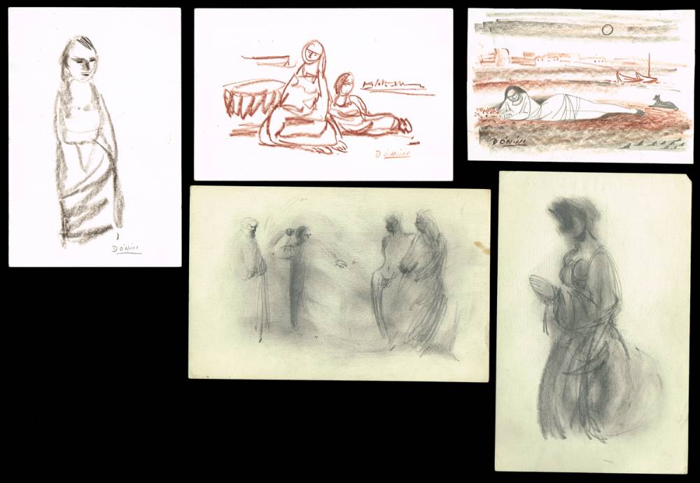 FIGURE STUDIES (12) by Daniel O'Neill (1920-1974) at Whyte's Auctions