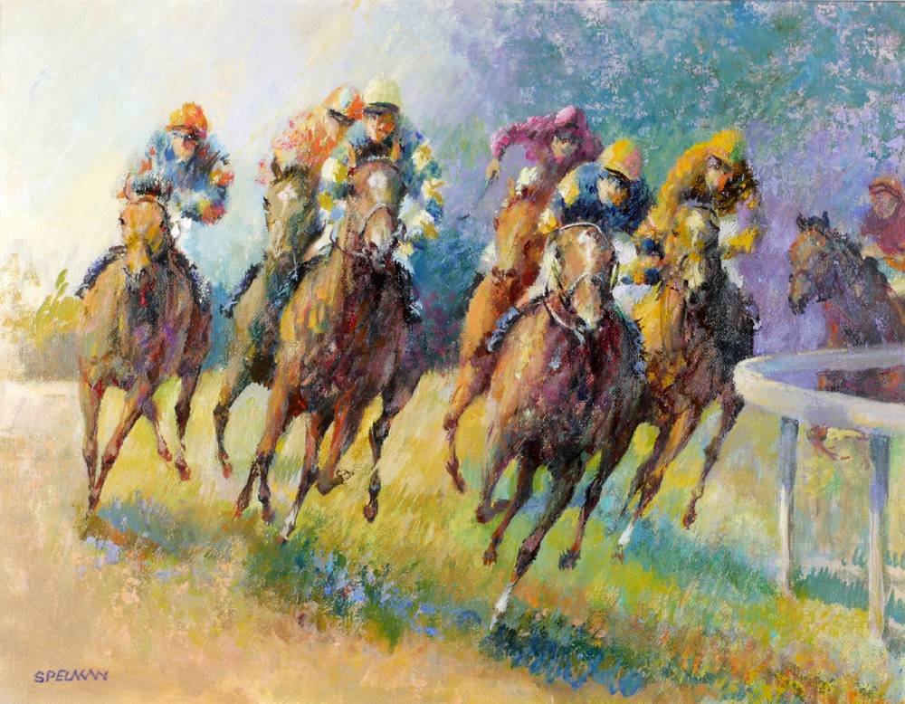 AROUND THE HOME TURN by Tom Spelman  at Whyte's Auctions