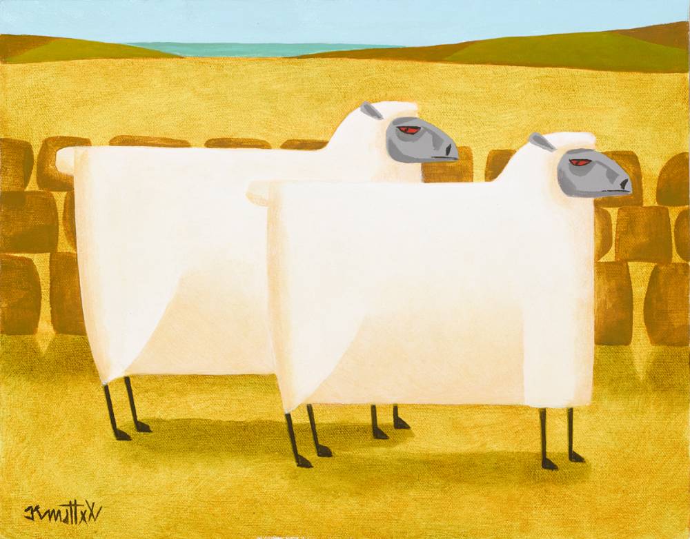 TWO SHEEP by Graham Knuttel (b.1954) (b.1954) at Whyte's Auctions