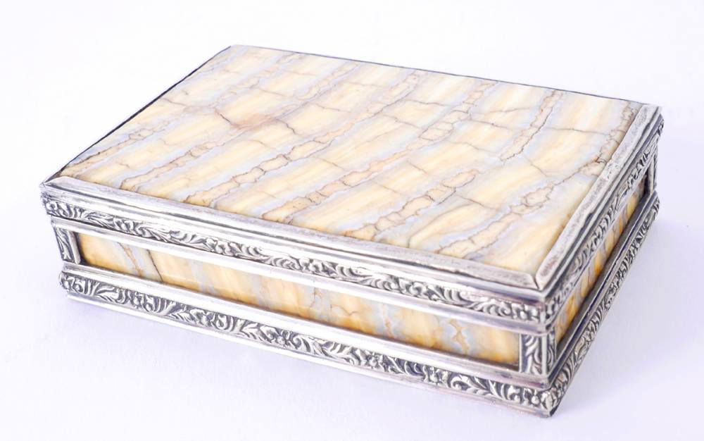 19th century Anglo-Indian elephant's tooth table snuff-box. at Whyte's Auctions